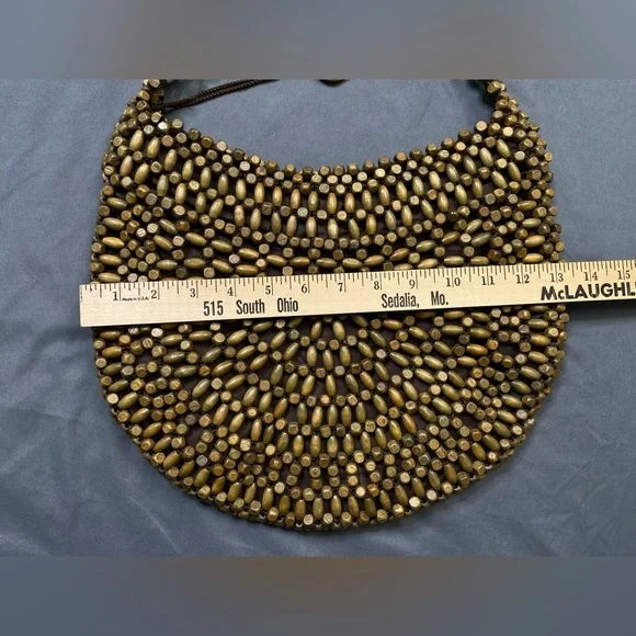 Women’s The Sak brown Wood Beaded Bag - Picture 9 of 10